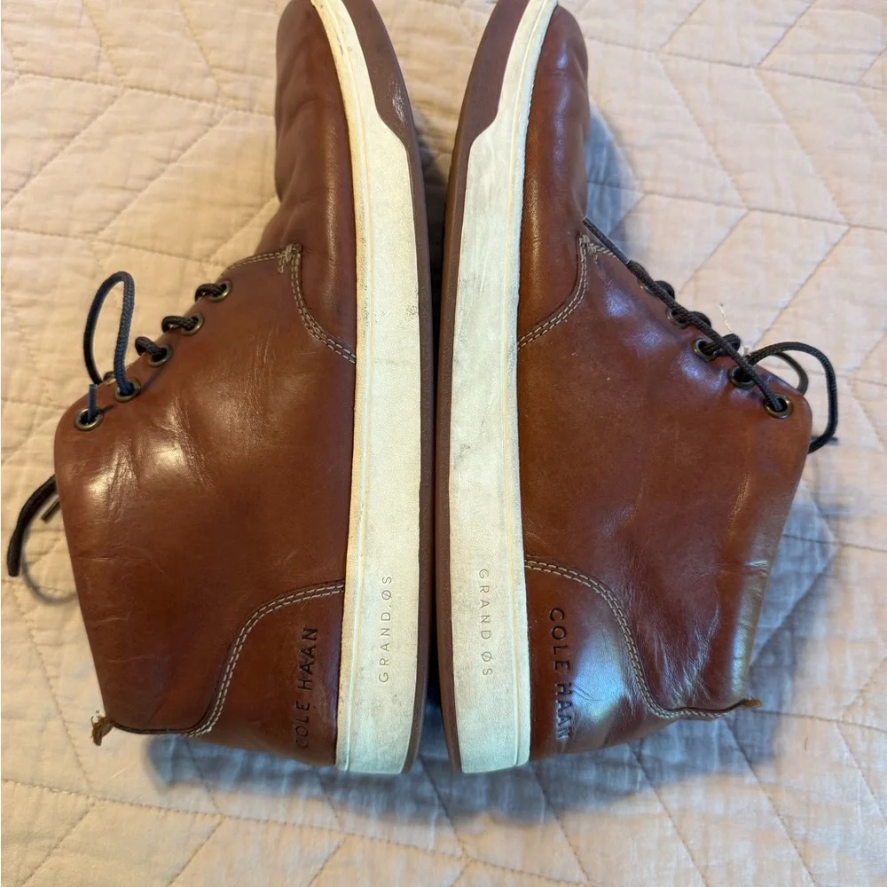 Cole Haan Men's Tan Leather Chukka Boots US10 - Picture 2 of 5
